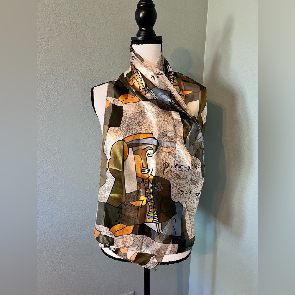 pablo picasso women’s multicolor scarf